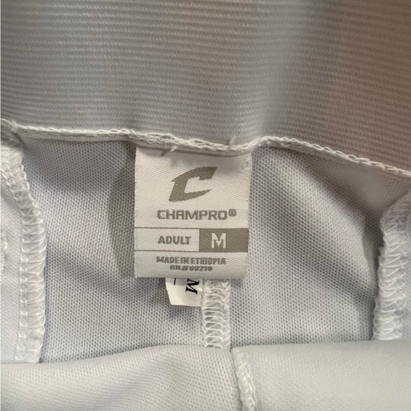 NWT Champro White Baseball Pants Size Adult Medium(32-34) 31” inseam - Picture 2 of 6